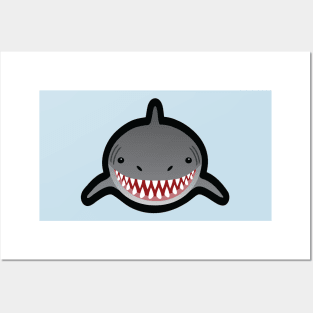 Smiling Shark - Little Eyes Posters and Art